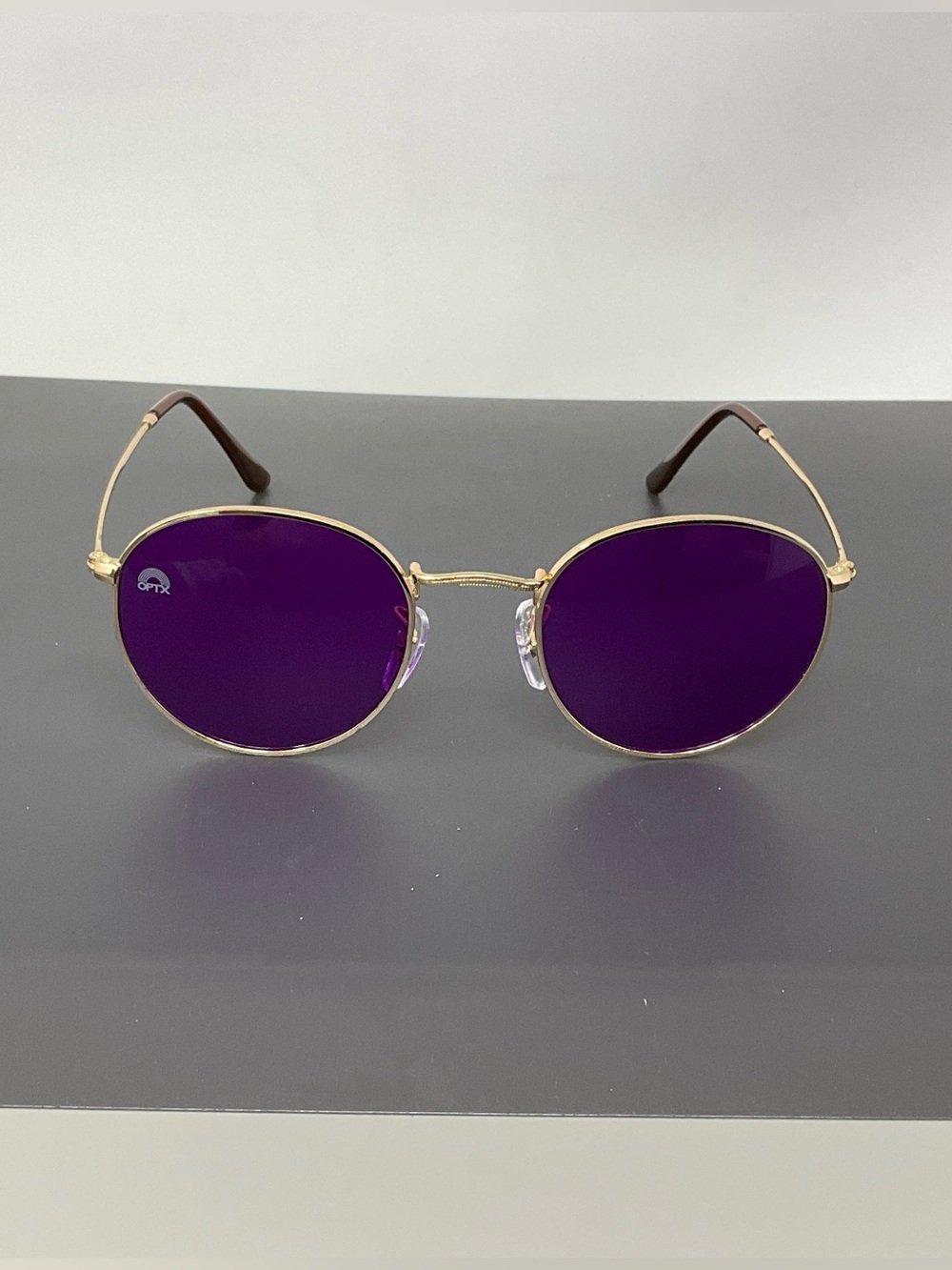 RAINBOW OPTX | Round Violet Sunglasses